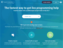 Tablet Screenshot of hackhands.com